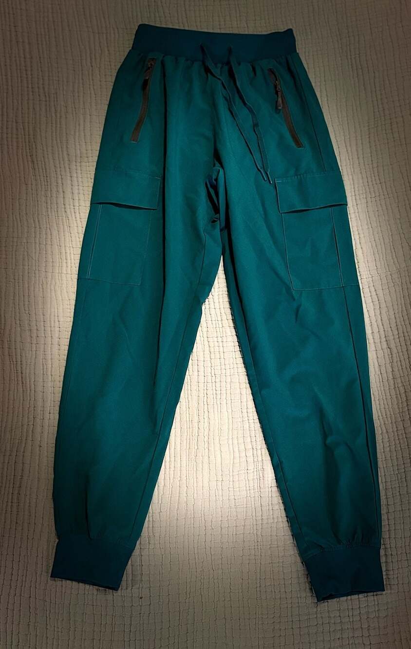 Libin Women's Lightweight Cargo Joggers Quick Dry Hiking Pants in Dark Teal